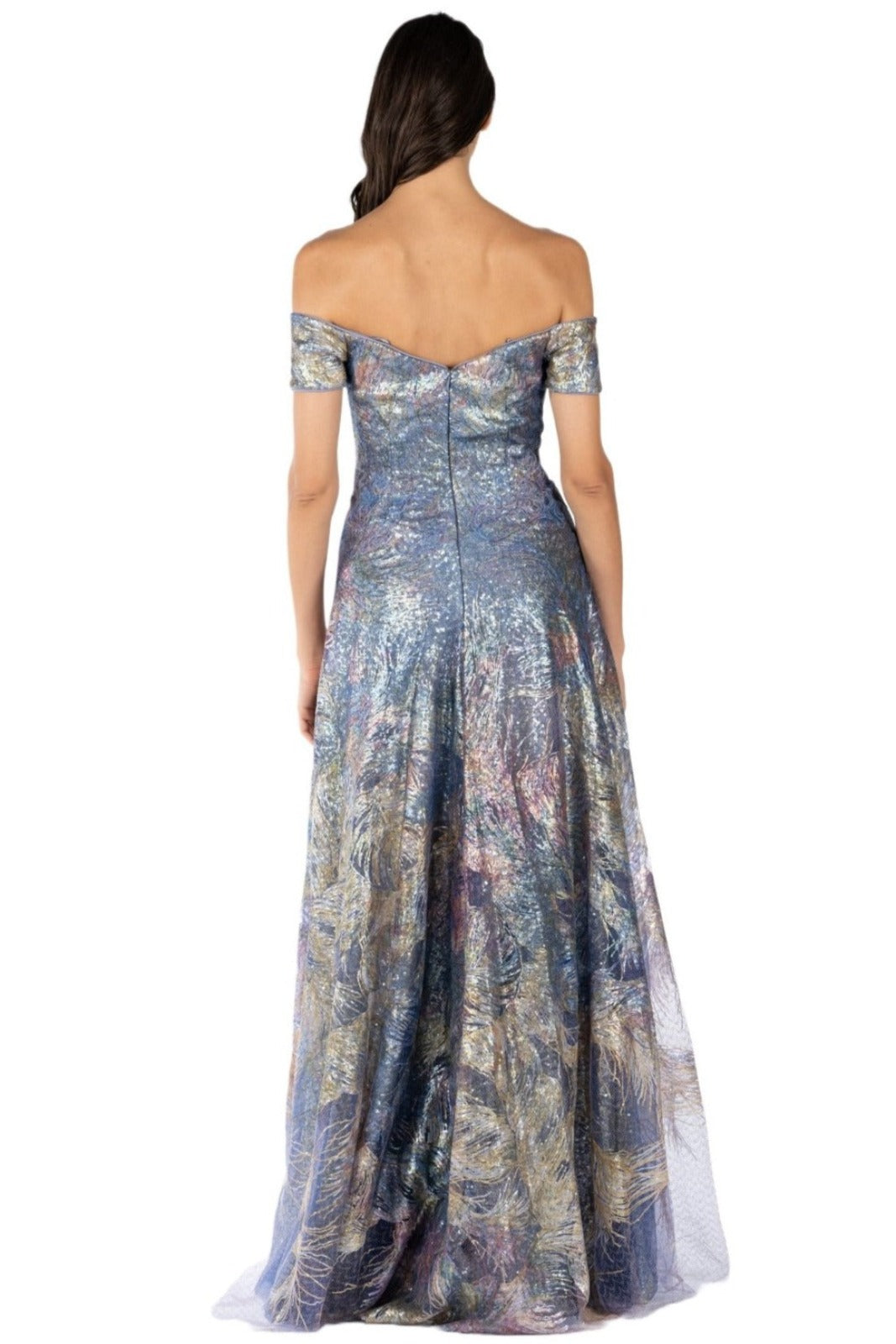 Off The Shoulder A-Line Gown