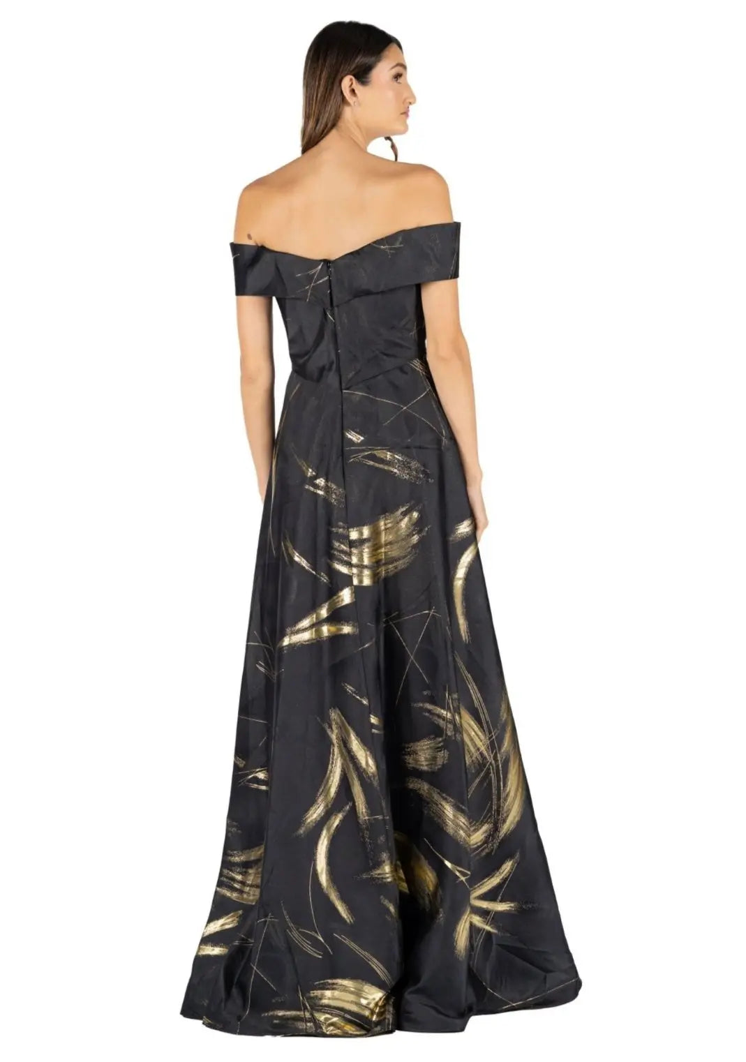 Off The Shoulder A-Line Gown