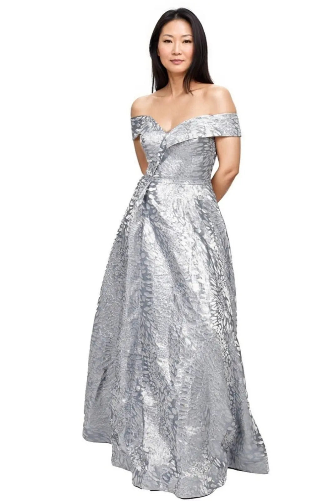 Off The Shoulder A-Line Gown