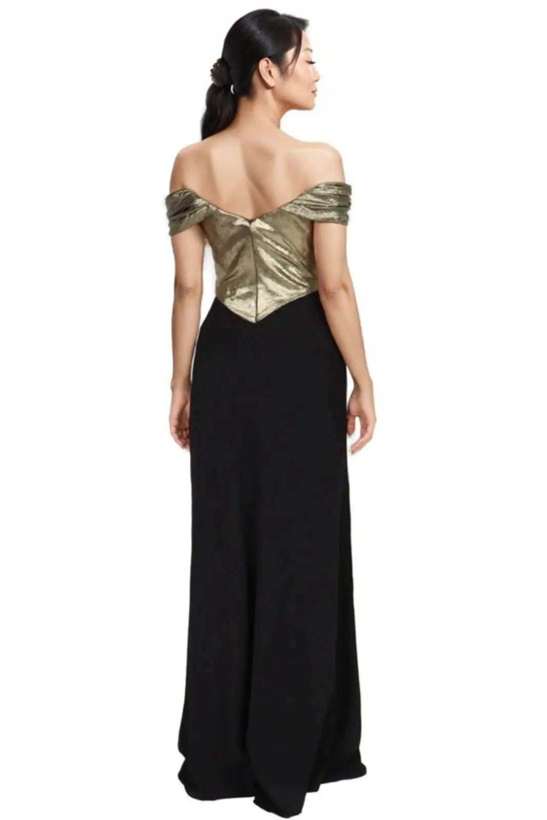 Off The Shoulder Column Gown