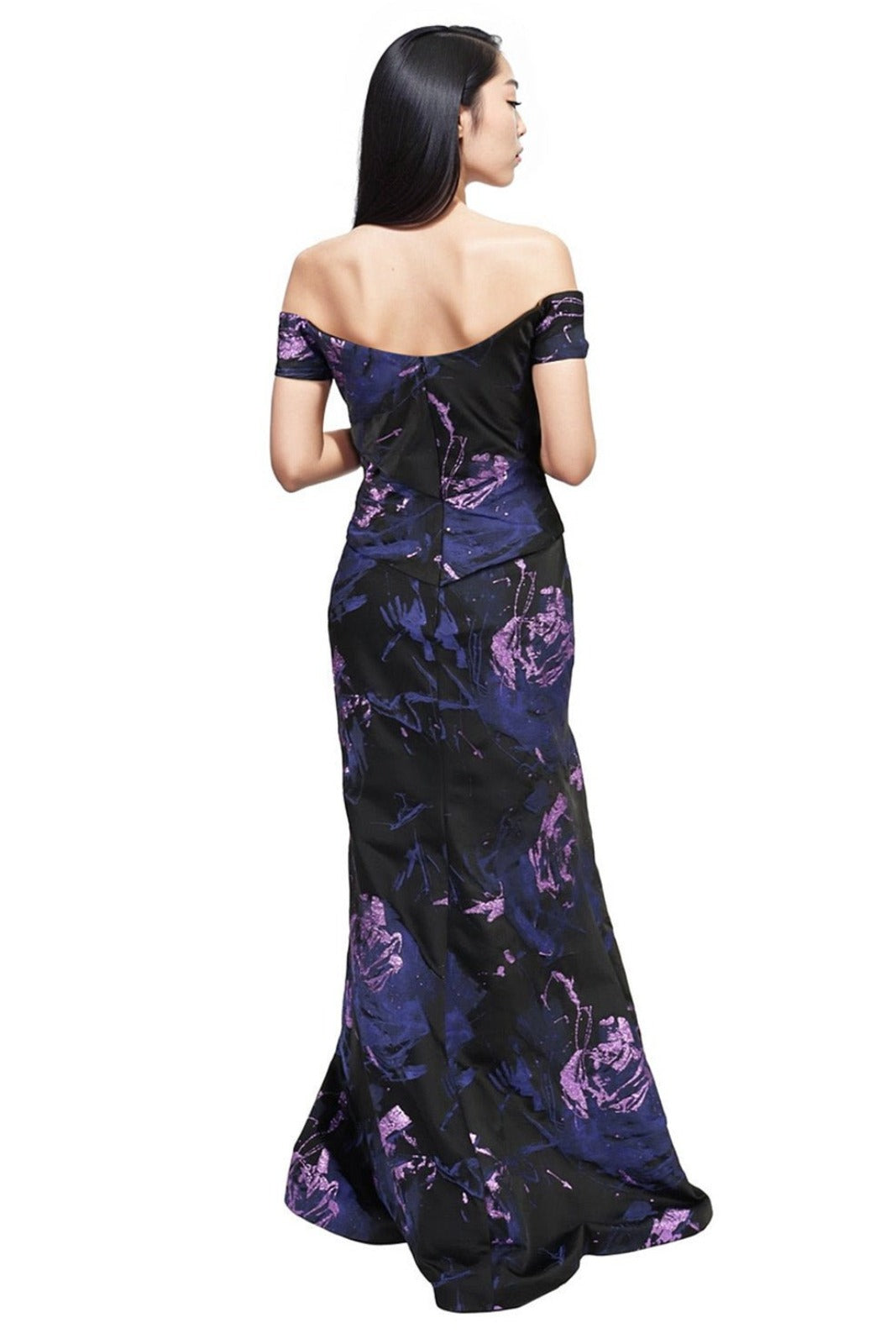 Off The Shoulder Draped Gown