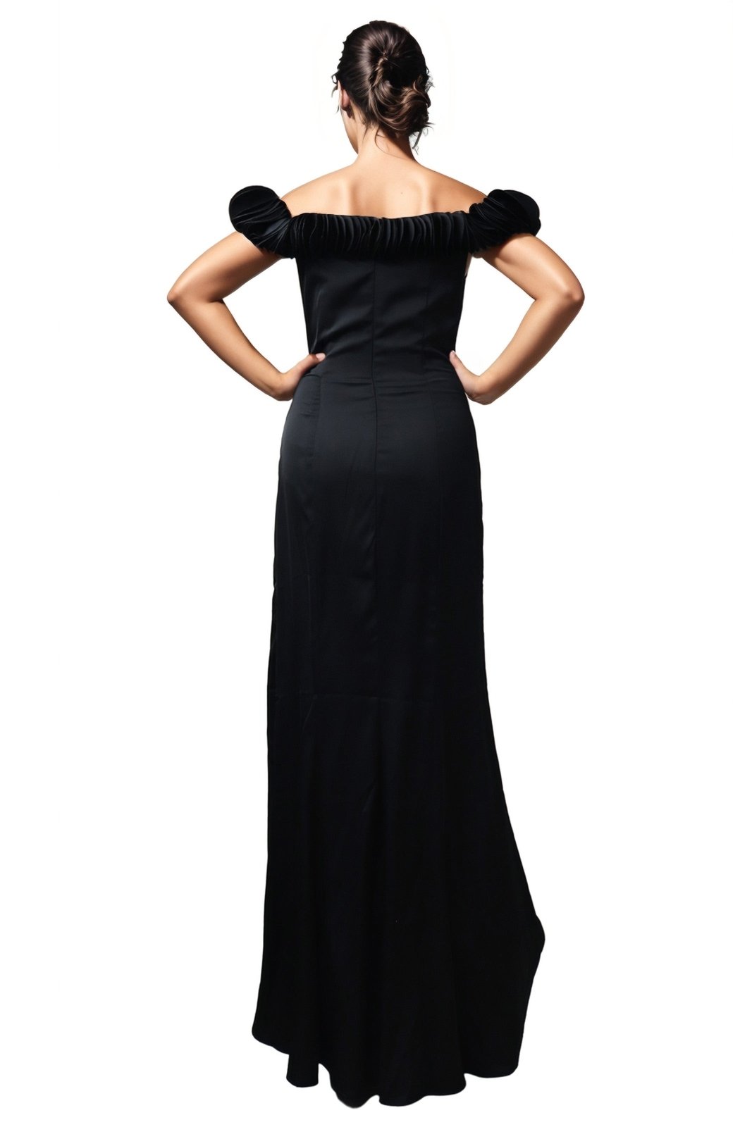 Off The Shoulder Ruffle Gown