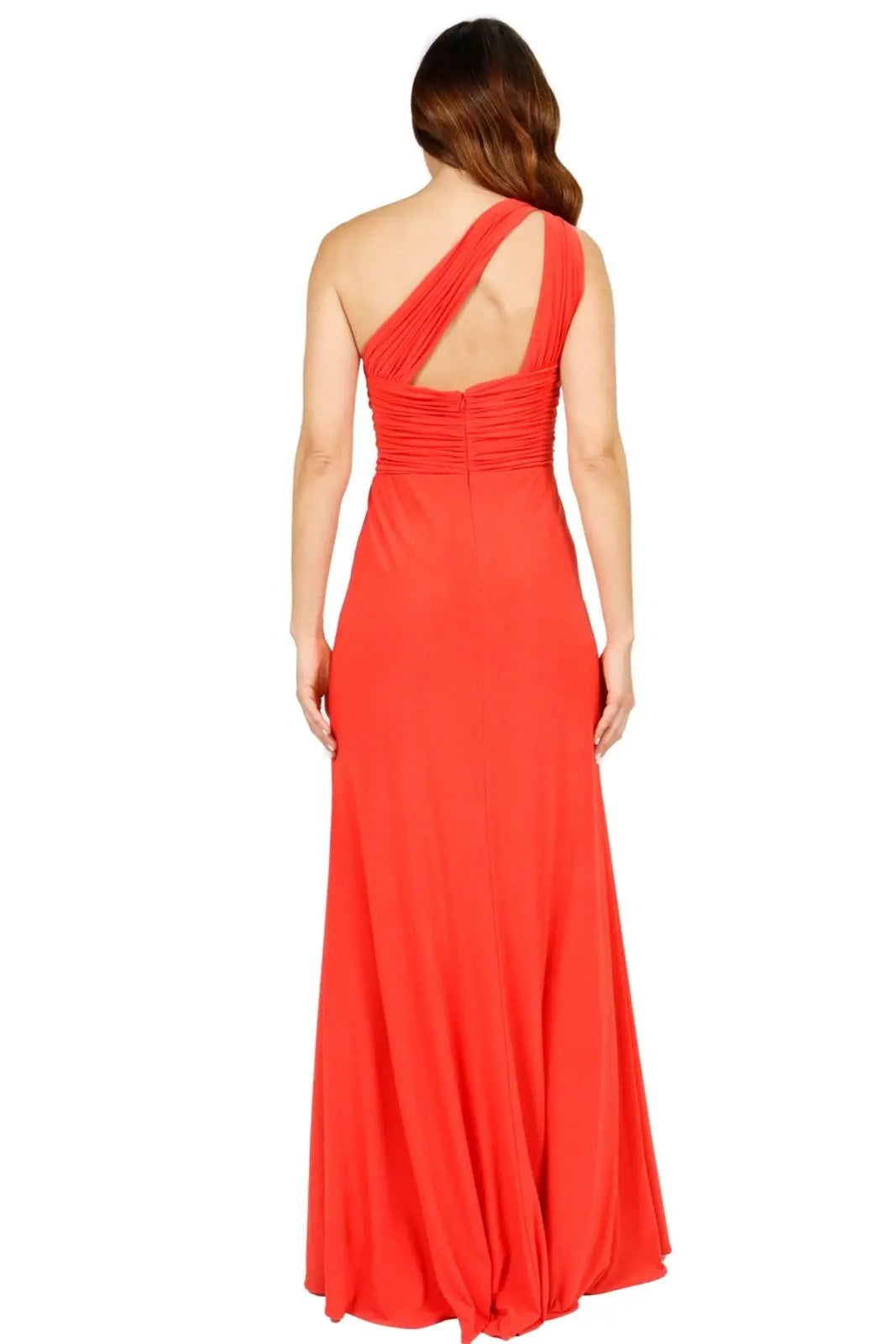 One Shoulder Long Dress Gown Rene Ruiz Collection