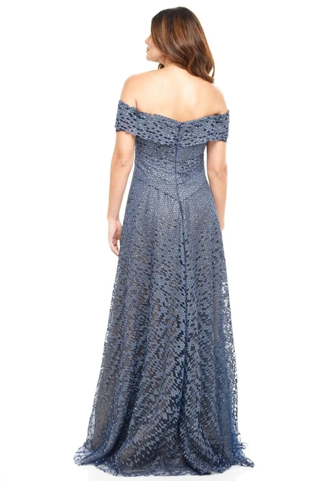 Off The Shoulder A-Line Gown Gown Rene Ruiz Collection