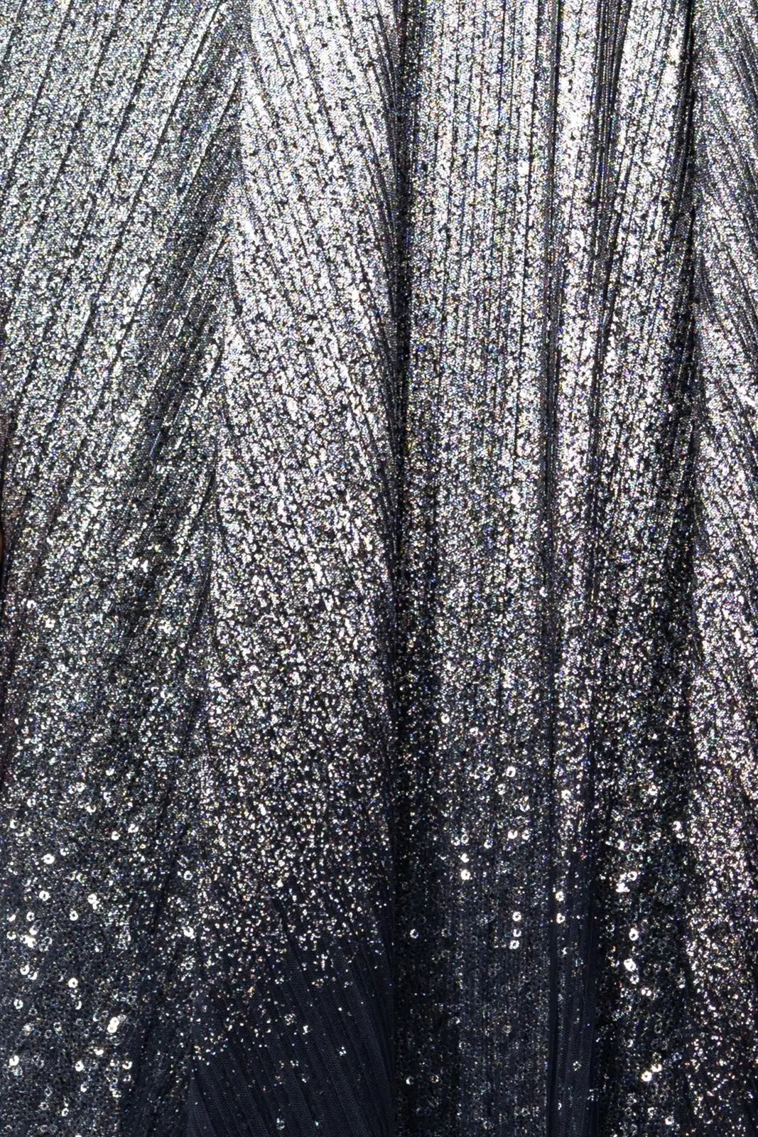 Pleated 3/4 Sleeve Ombre Gown Gown Rene Ruiz Collection