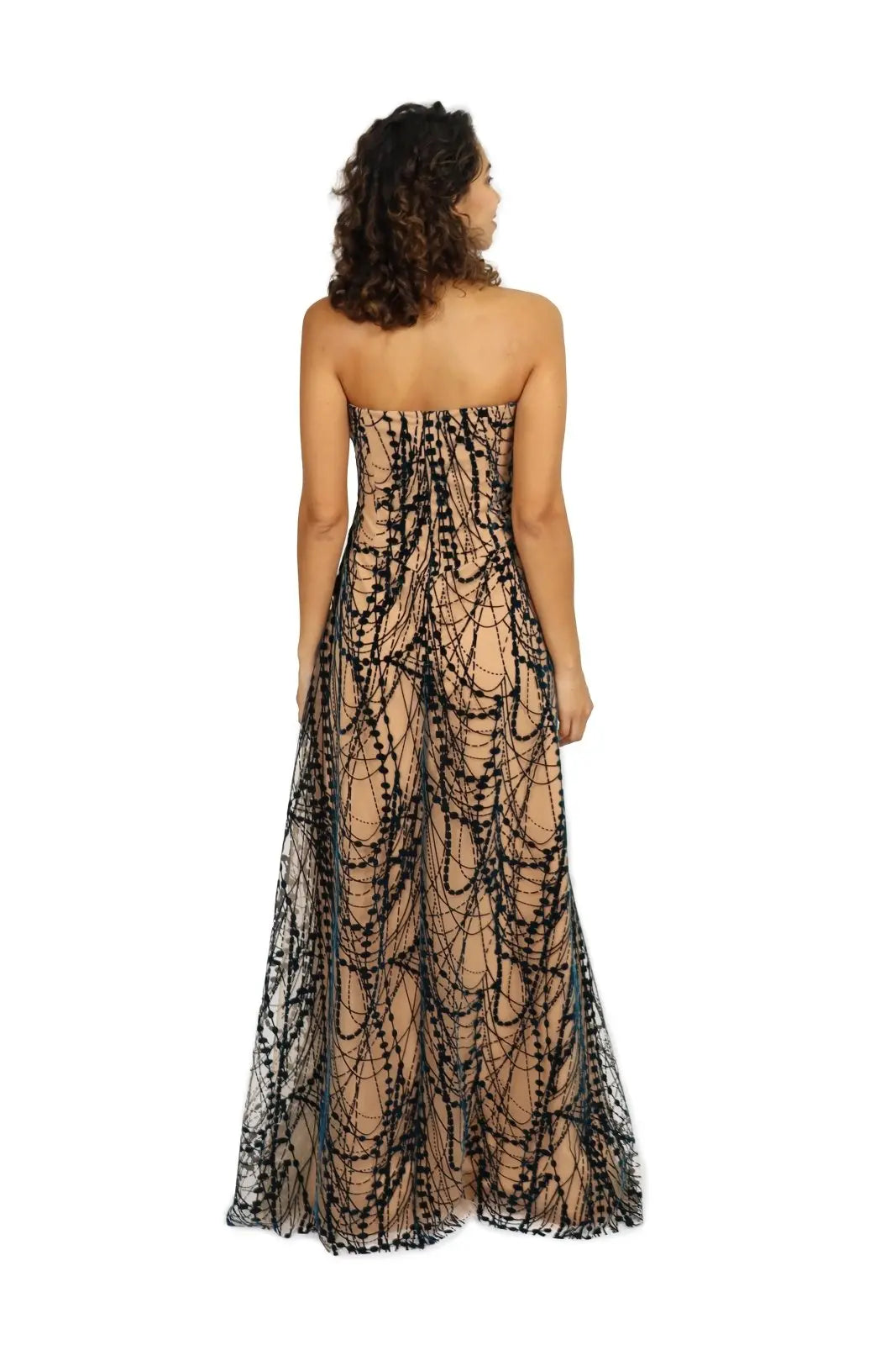 Strapless A-Line Gown