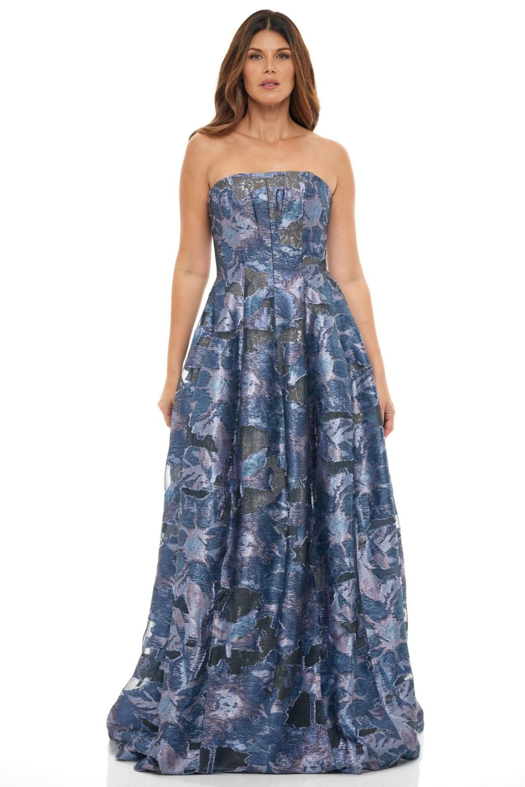 Strapless A-Line Gown Gown Rene Ruiz Collection