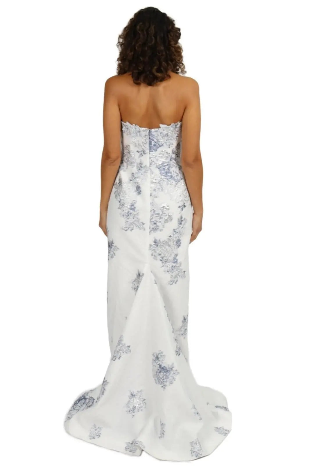 Strapless Brocade Gown