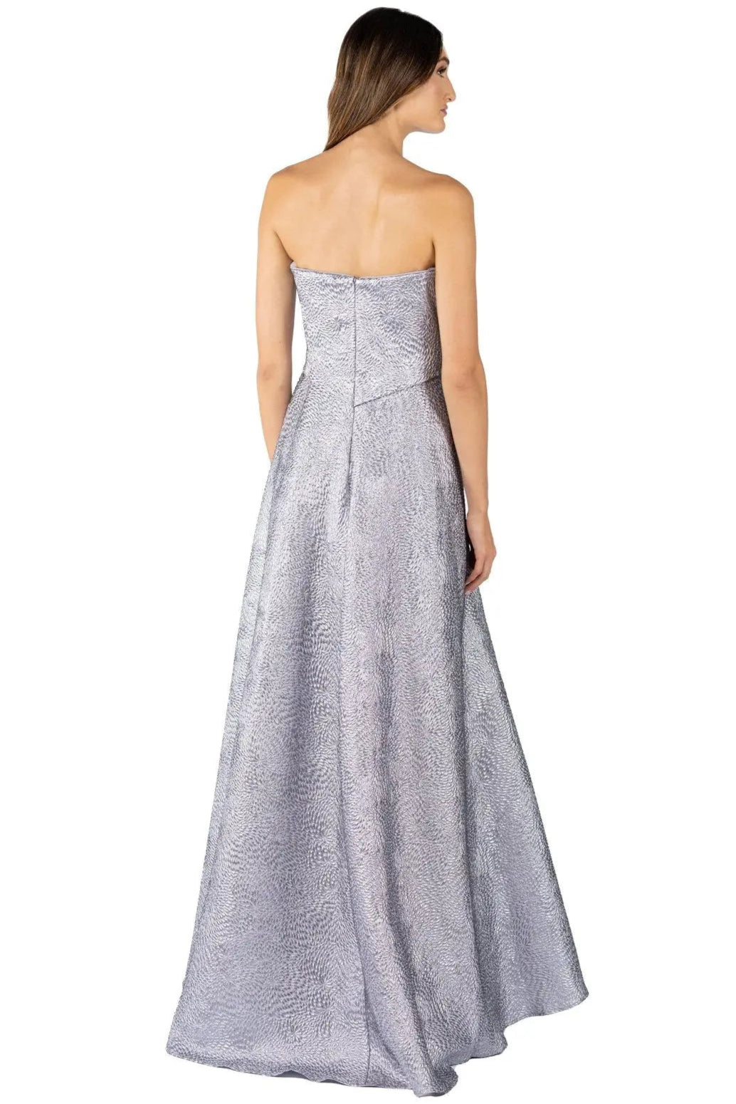 Strapless Brocade Gown Gown Rene Ruiz Collection