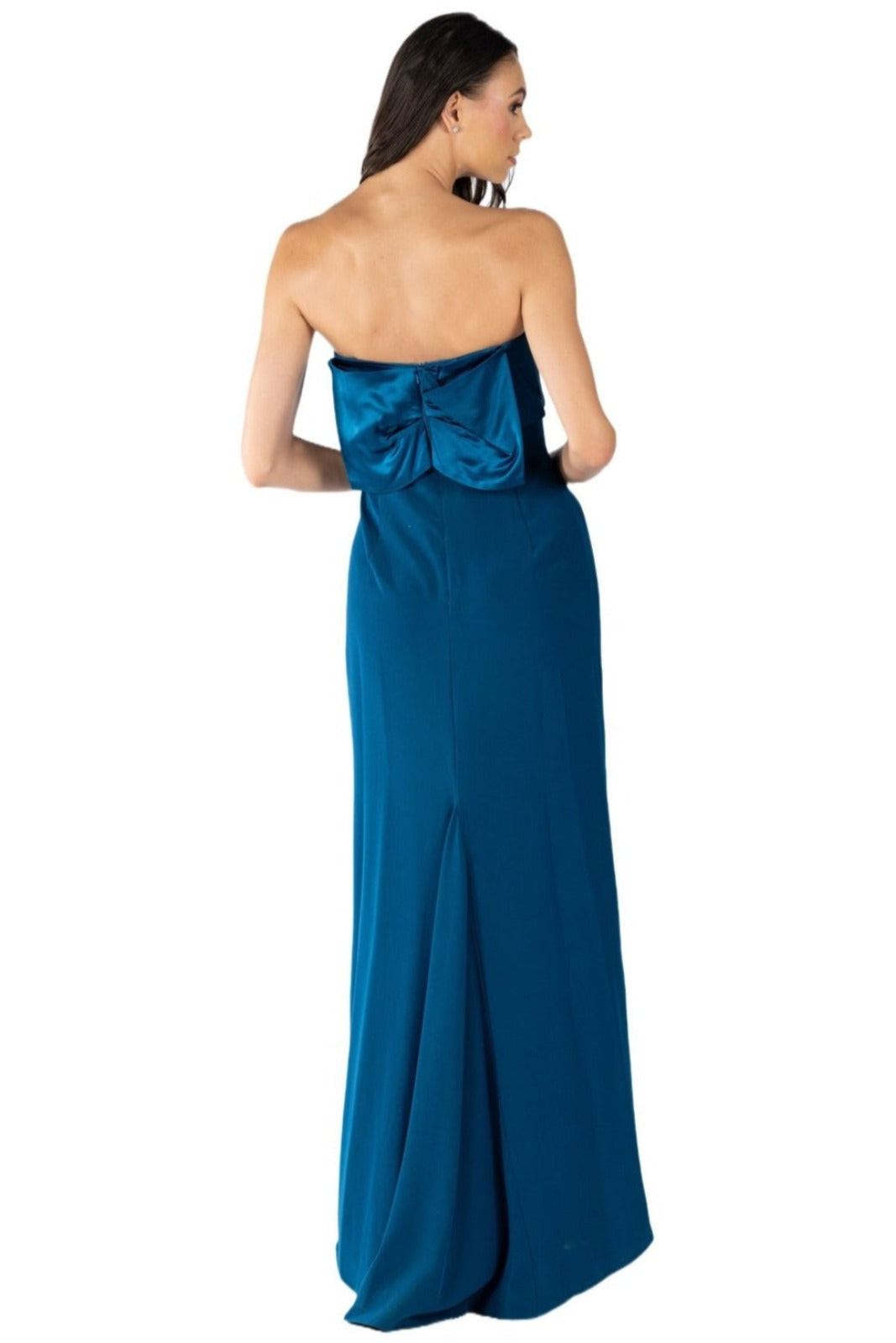 Strapless Column Gown