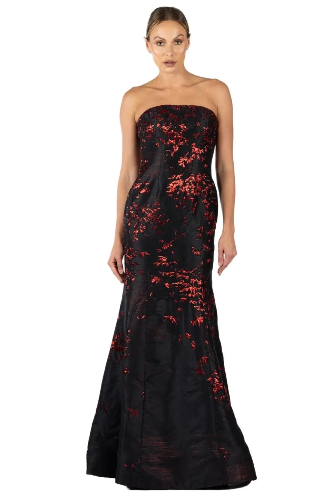 Strapless Fit and Flare Gown