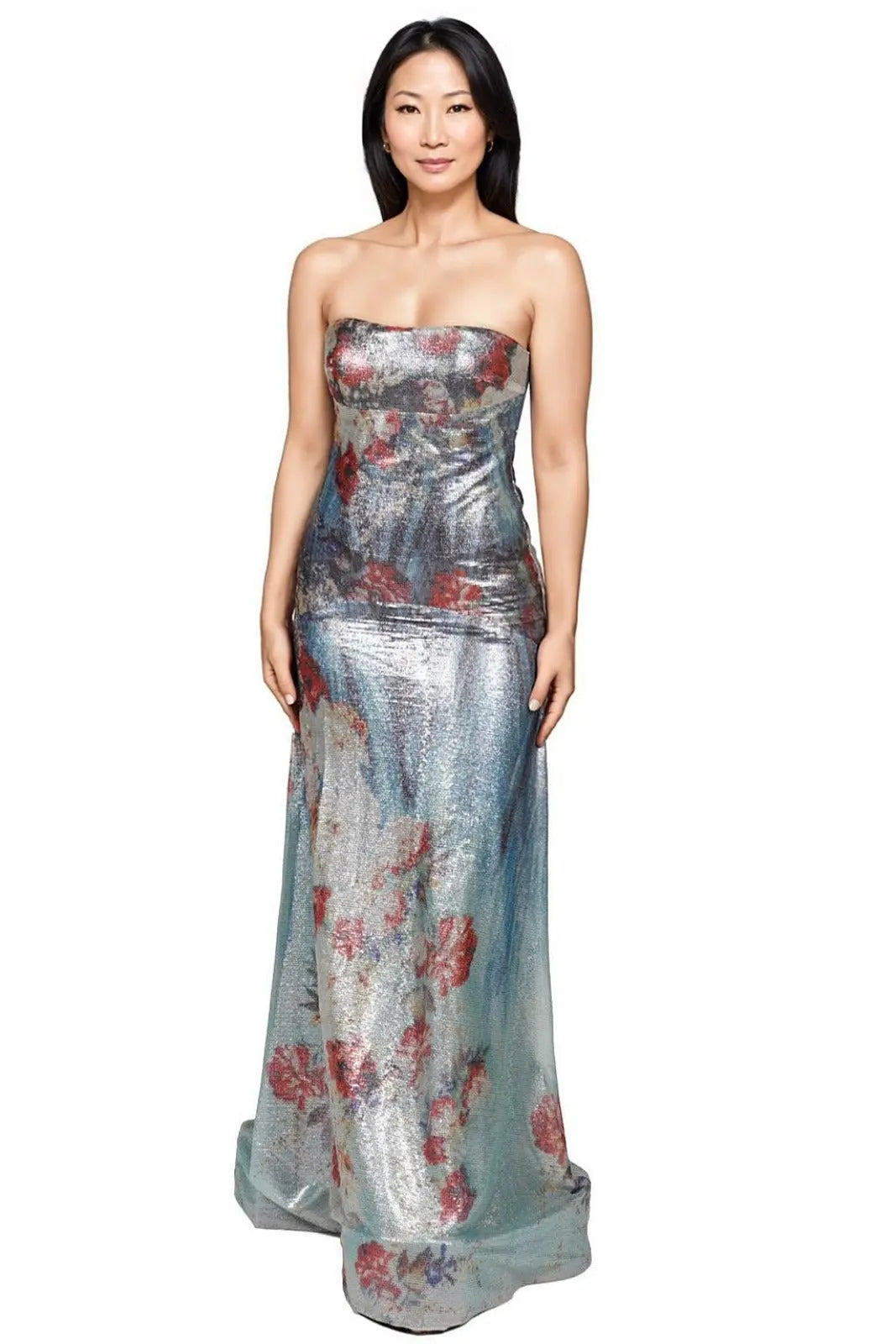 Strapless Fit and Flare Gown Gown Rene Ruiz Collection