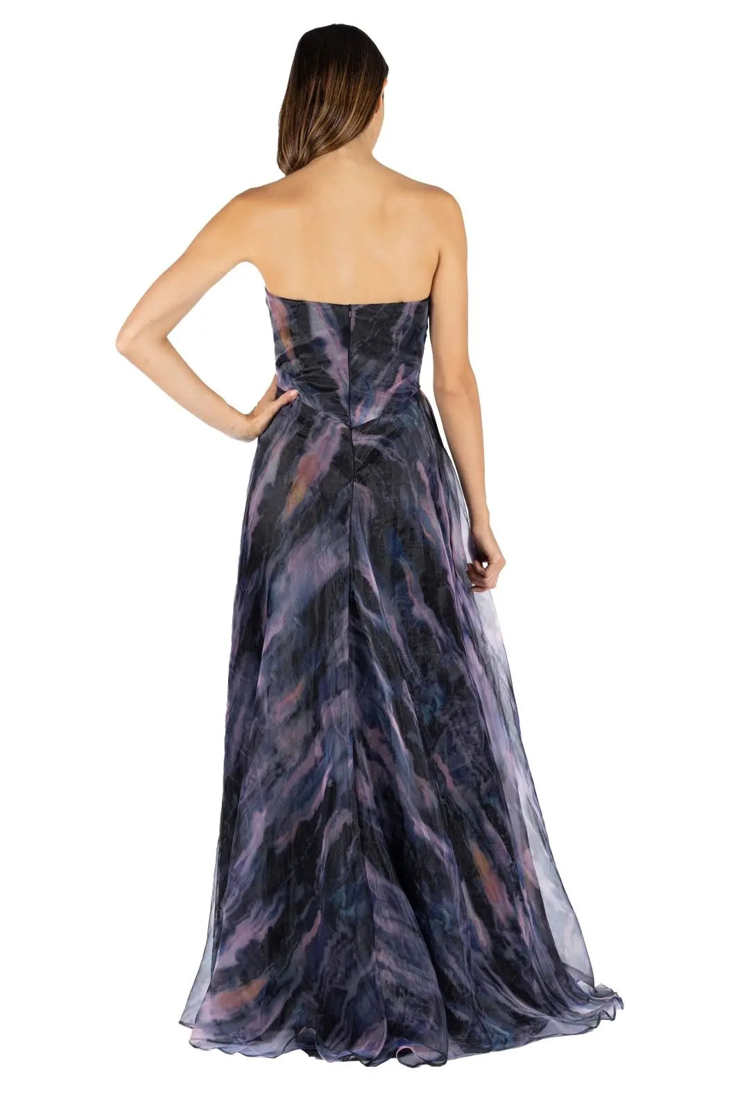 Strapless Organza Gown Gown Rene Ruiz Collection