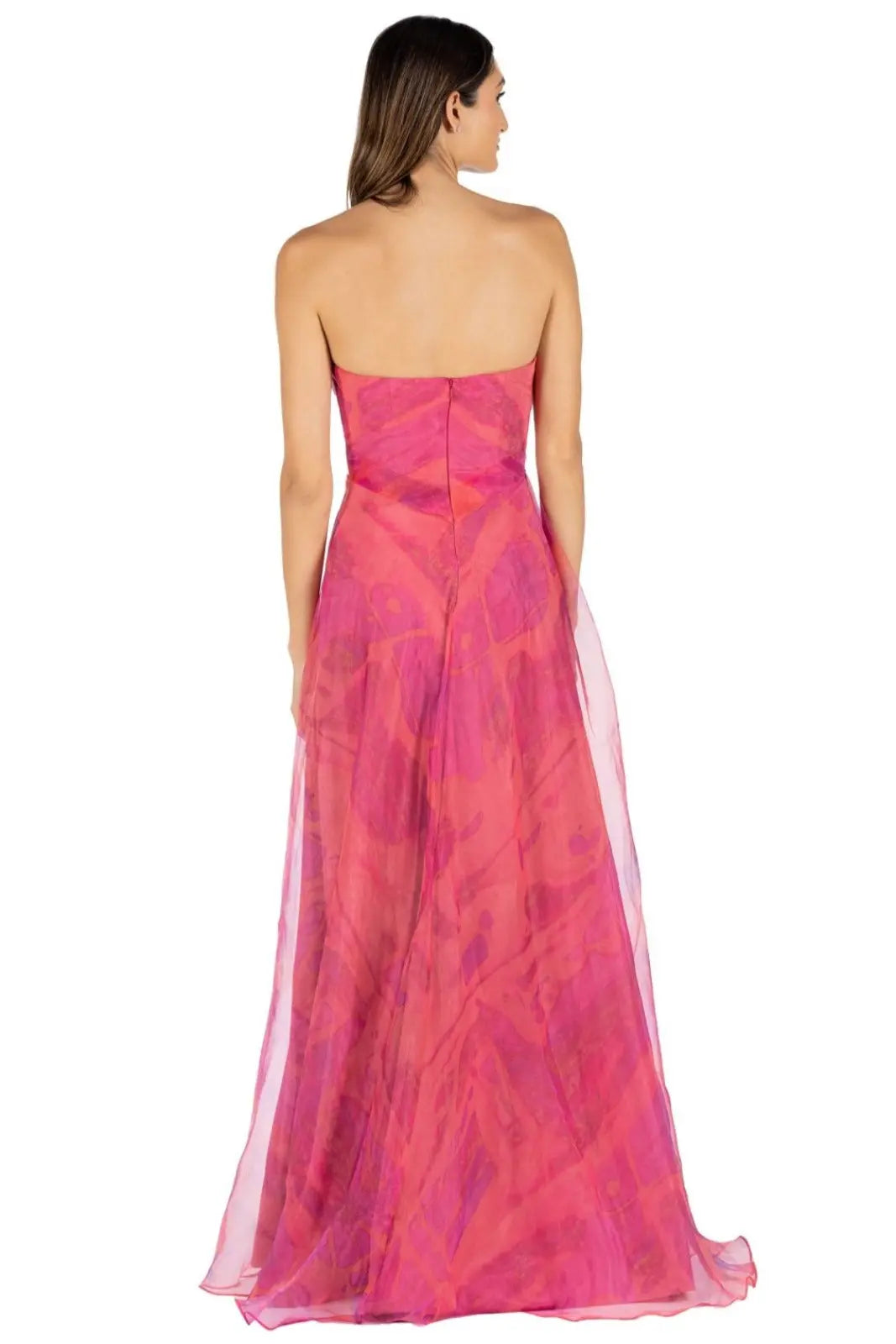 Strapless Organza Gown Gown Rene Ruiz Collection