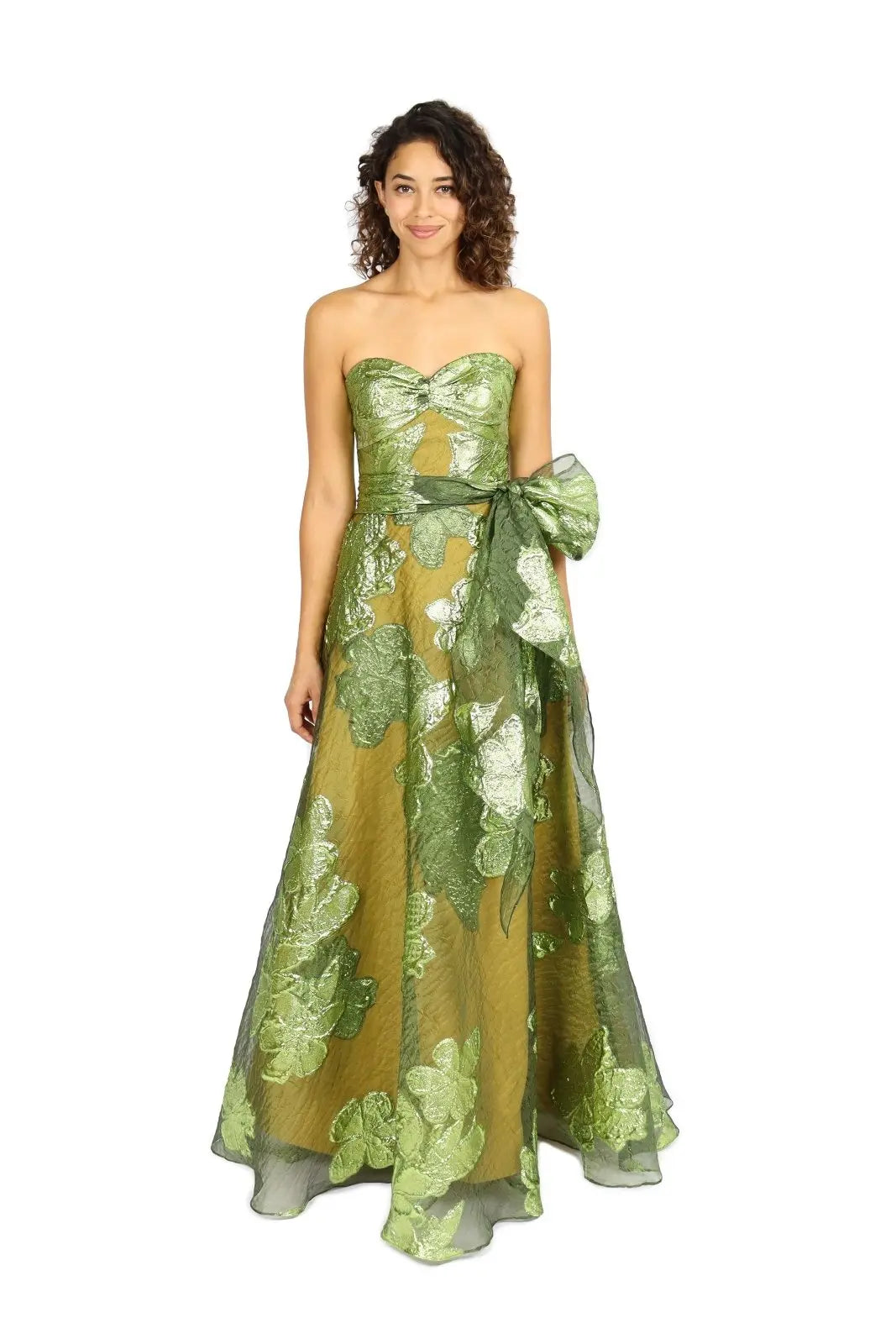 Strapless Sweetheart A-line With Belt