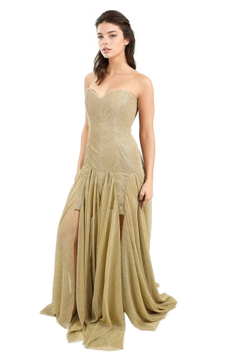 Strapless Sweetheart Bias Gown