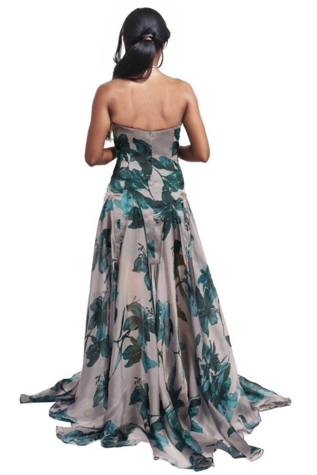 Strapless Sweetheart Carwash Gown
