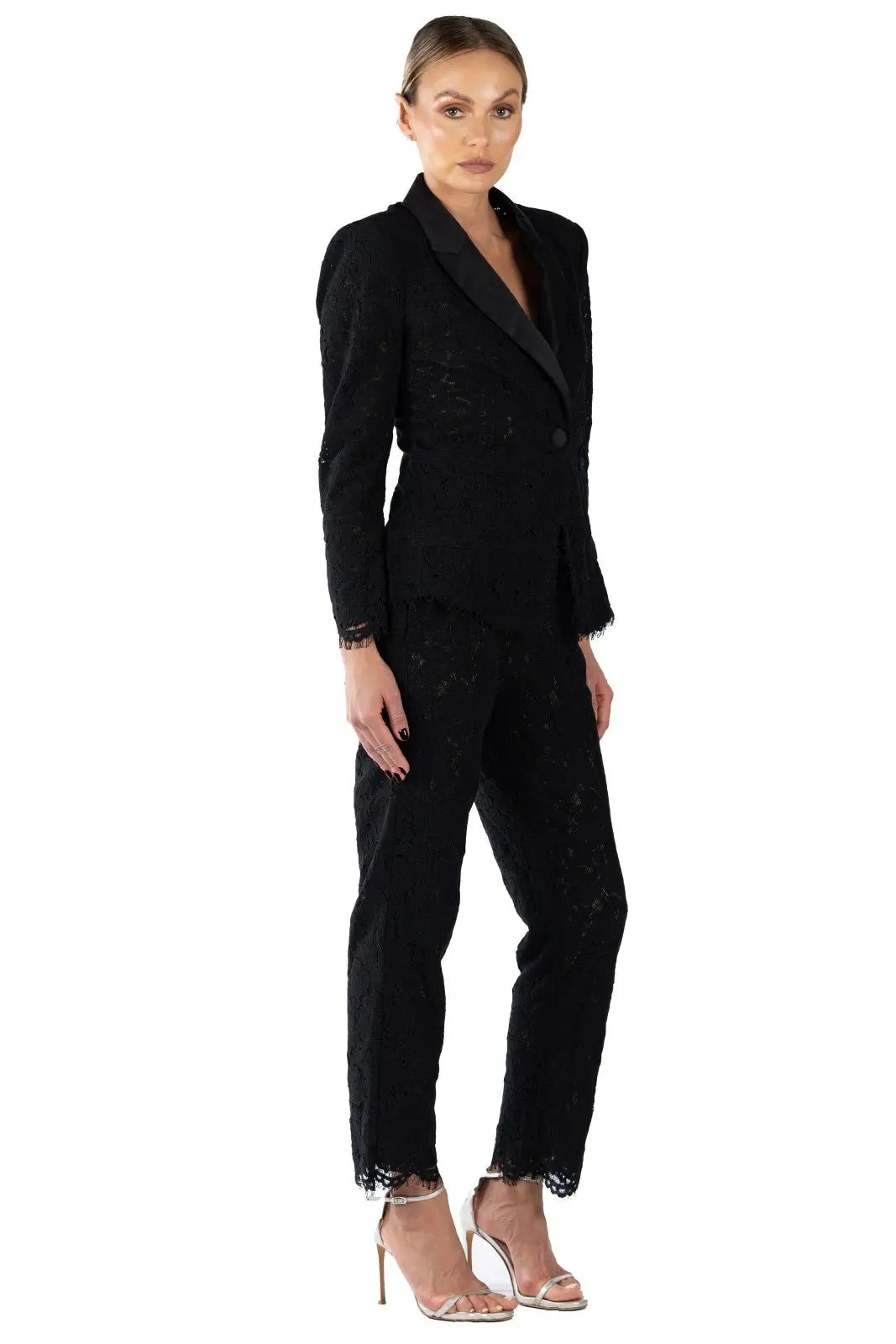 Tailored Lace Pants Rene Ruiz Collection