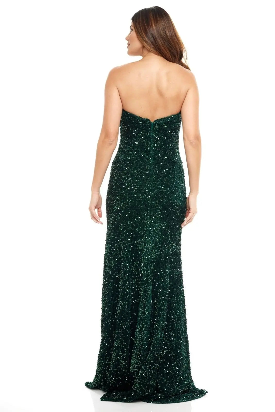 Strapless Plunging Sweetheart Neckline Gown Gown Rene Ruiz Collection