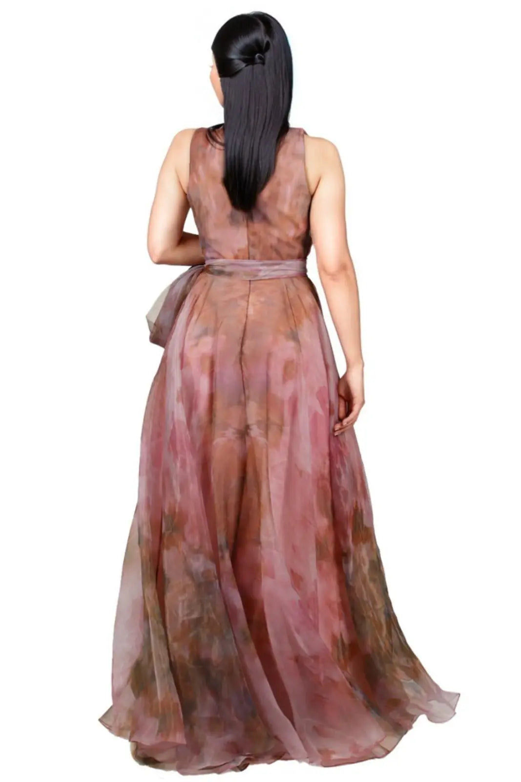 V-Neck A-Line Gown Gown Rene Ruiz Collection