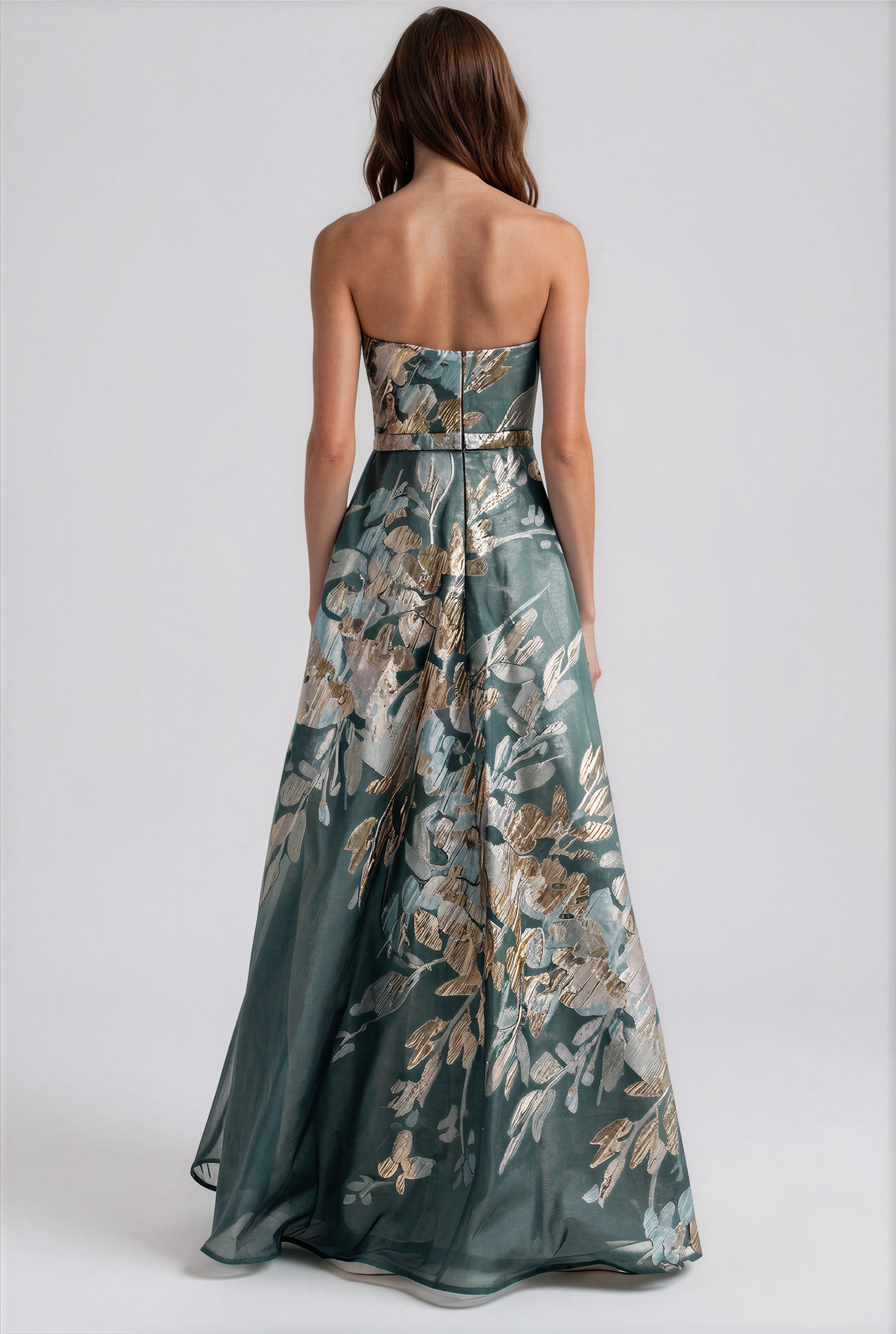 Strapless Sweetheart Fil Coupe A-Line Gown Gown Rene Ruiz Collection