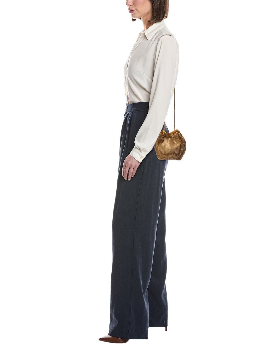 Allover Crystal Bucket Bag With Shoulder Strap Accessory Rene Ruiz Collection