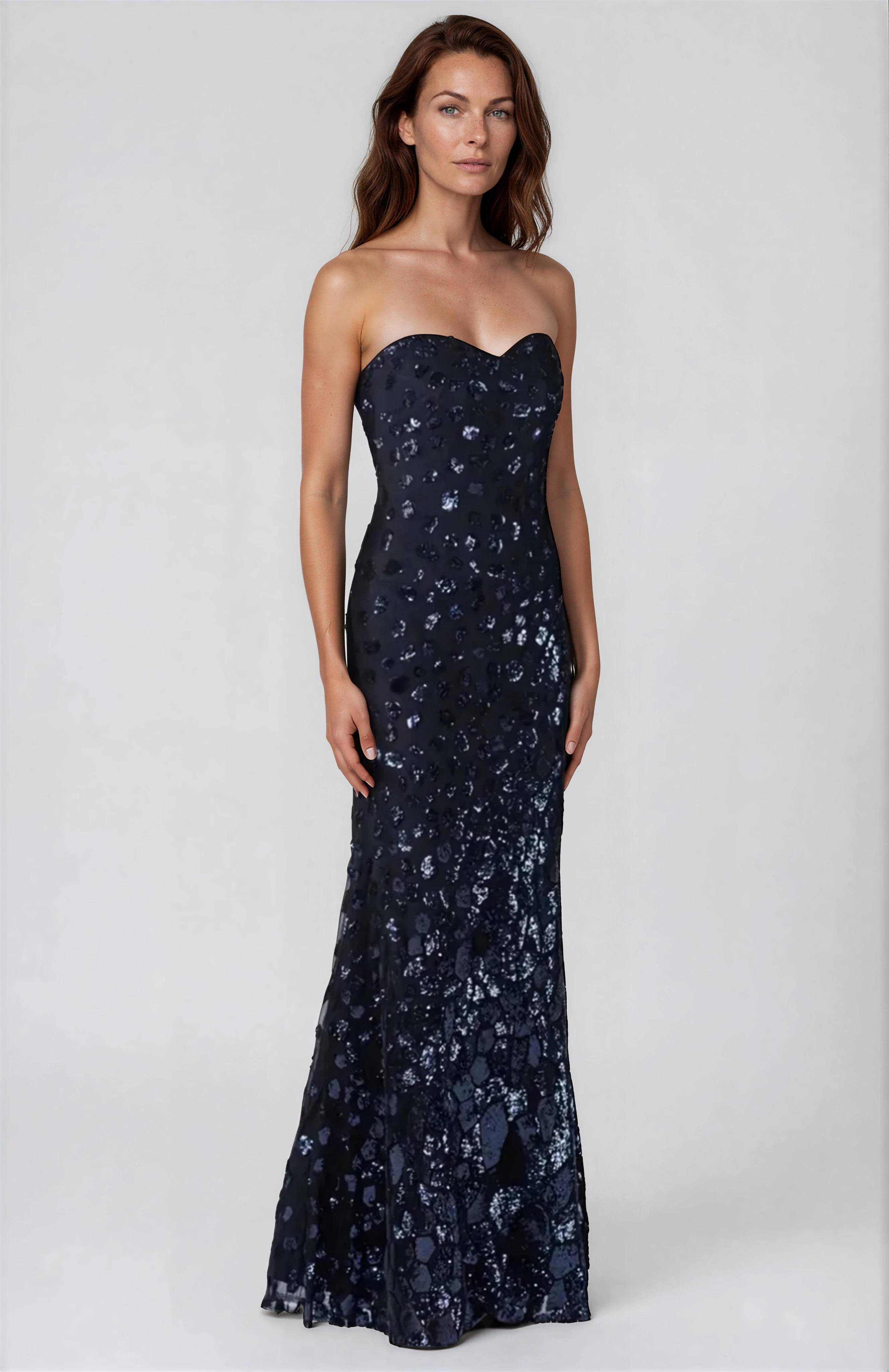 Strapless Fit and Flare Gown Strapless Fit and Flare Gown