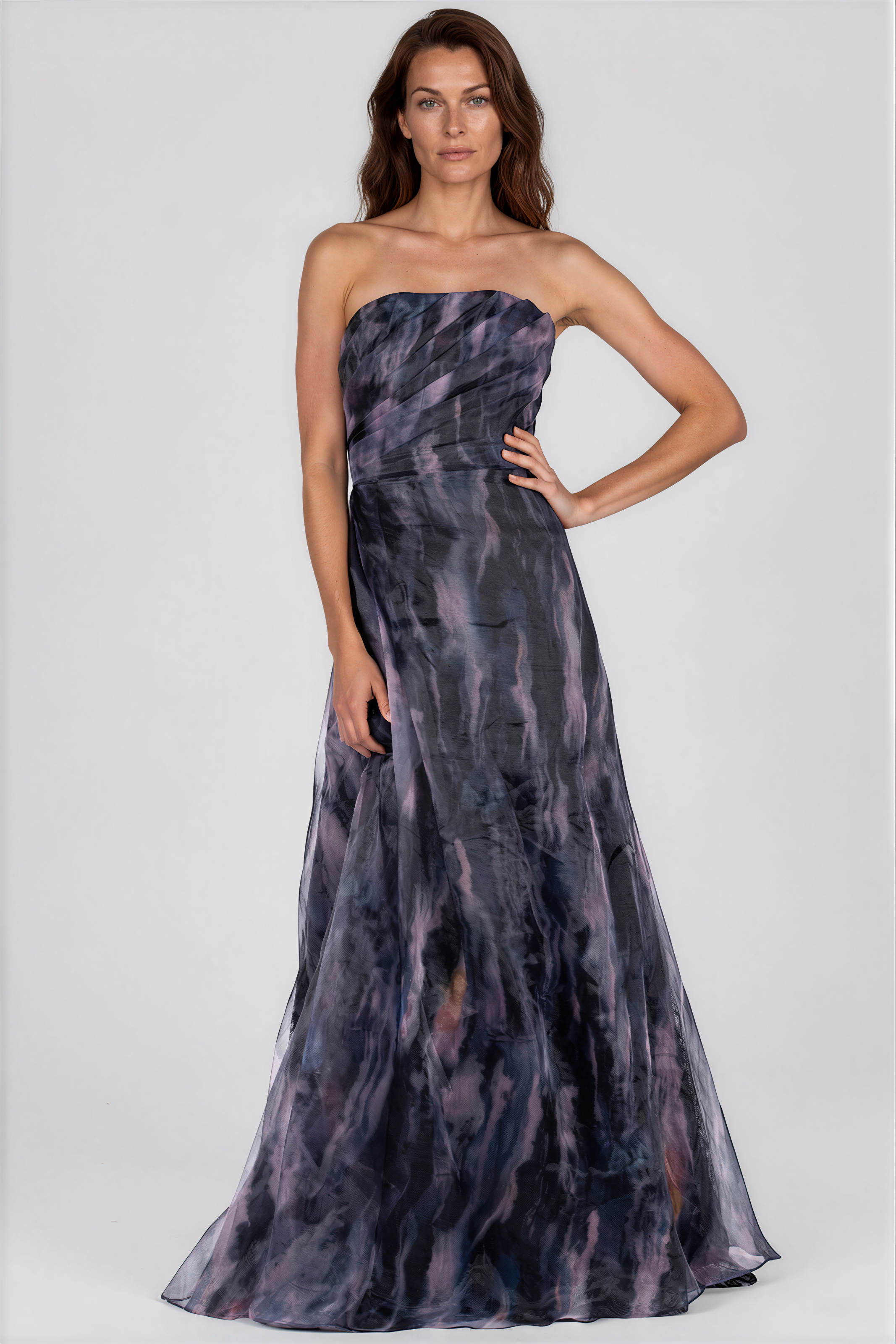 Strapless Organza Gown Gown Rene Ruiz Collection 0 Black