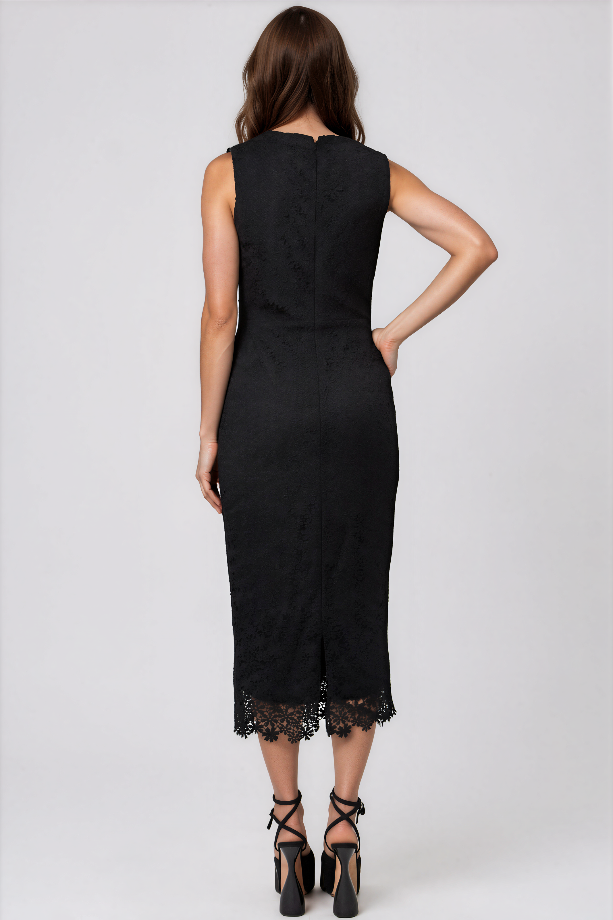 Sleeveless Lace Sheath Cocktail Cocktail Rene Ruiz Collection