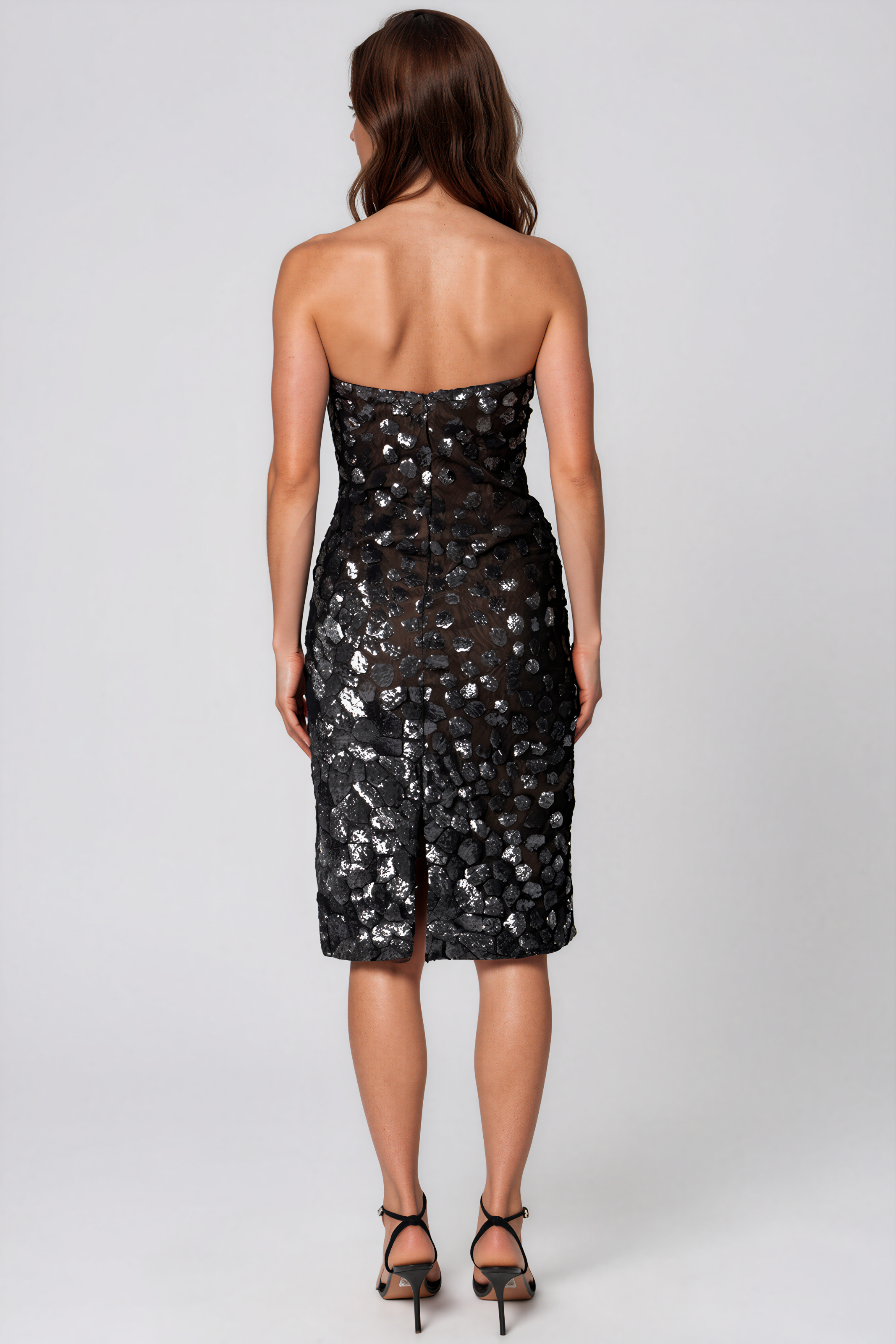 Strapless Sequin Sheath Cocktail Strapless Sequin Sheath Cocktail