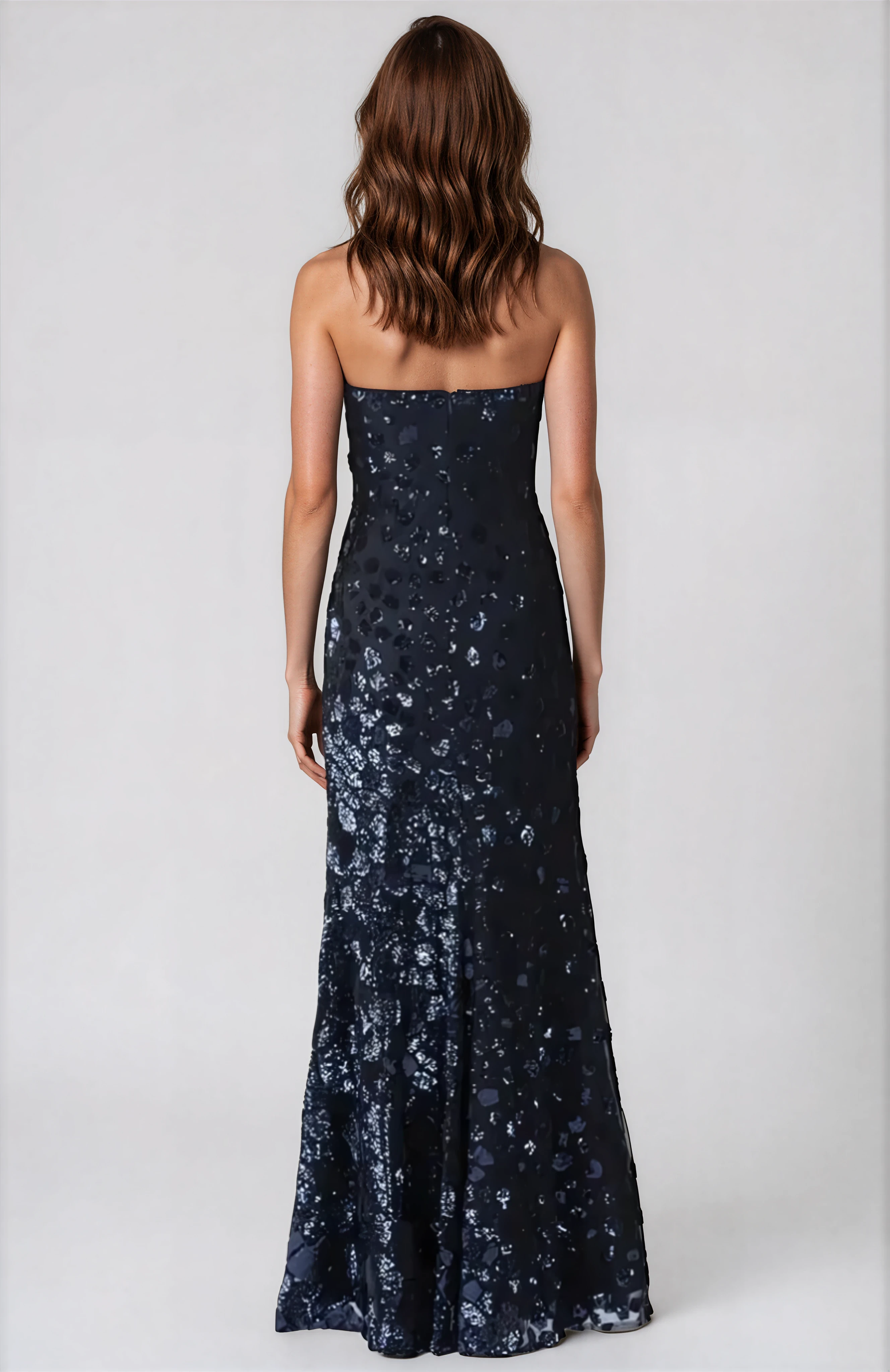 Strapless Fit and Flare Gown Gown Rene Ruiz Collection