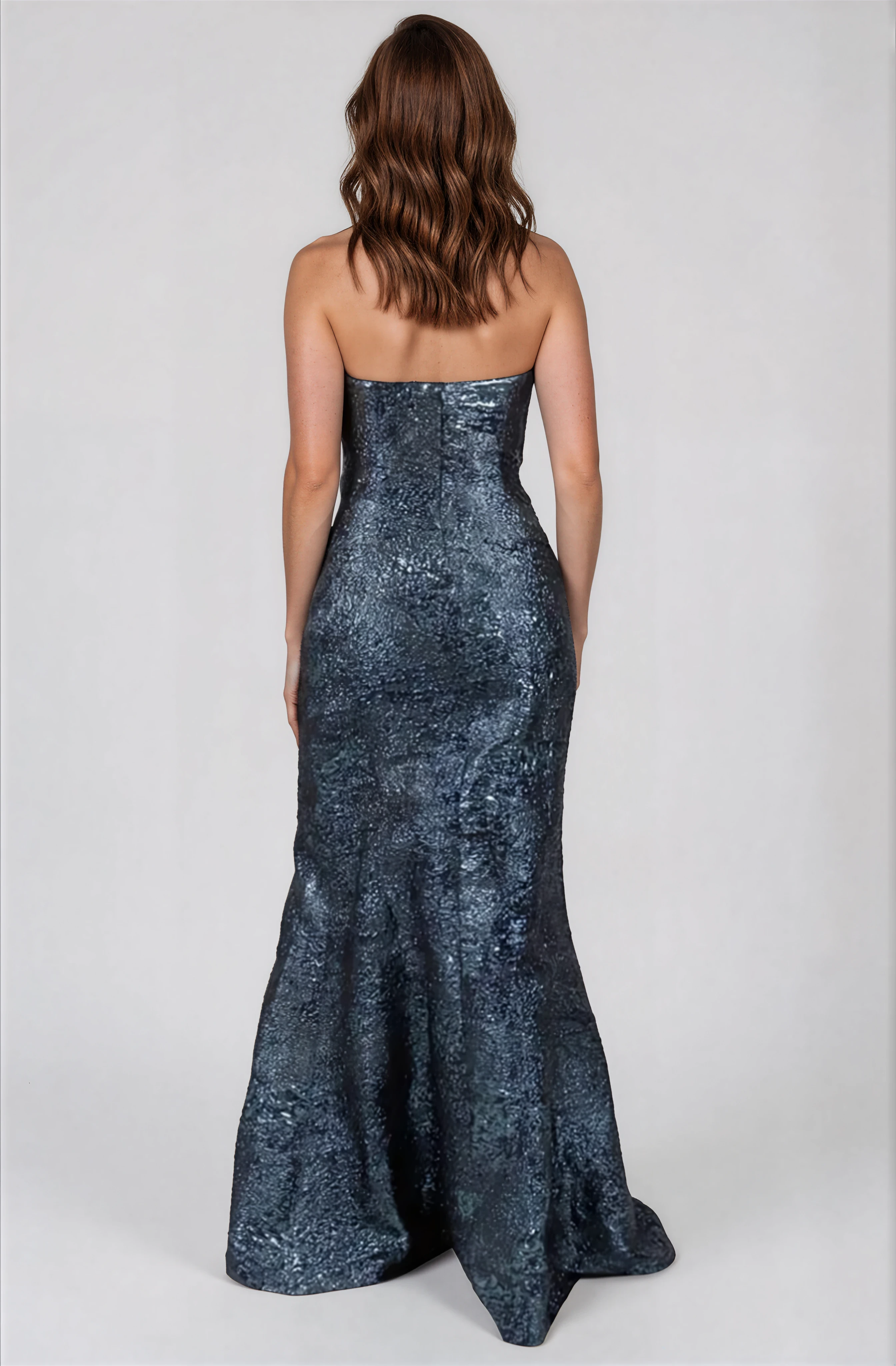 Strapless Fit and Flare Gown Gown Rene Ruiz Collection