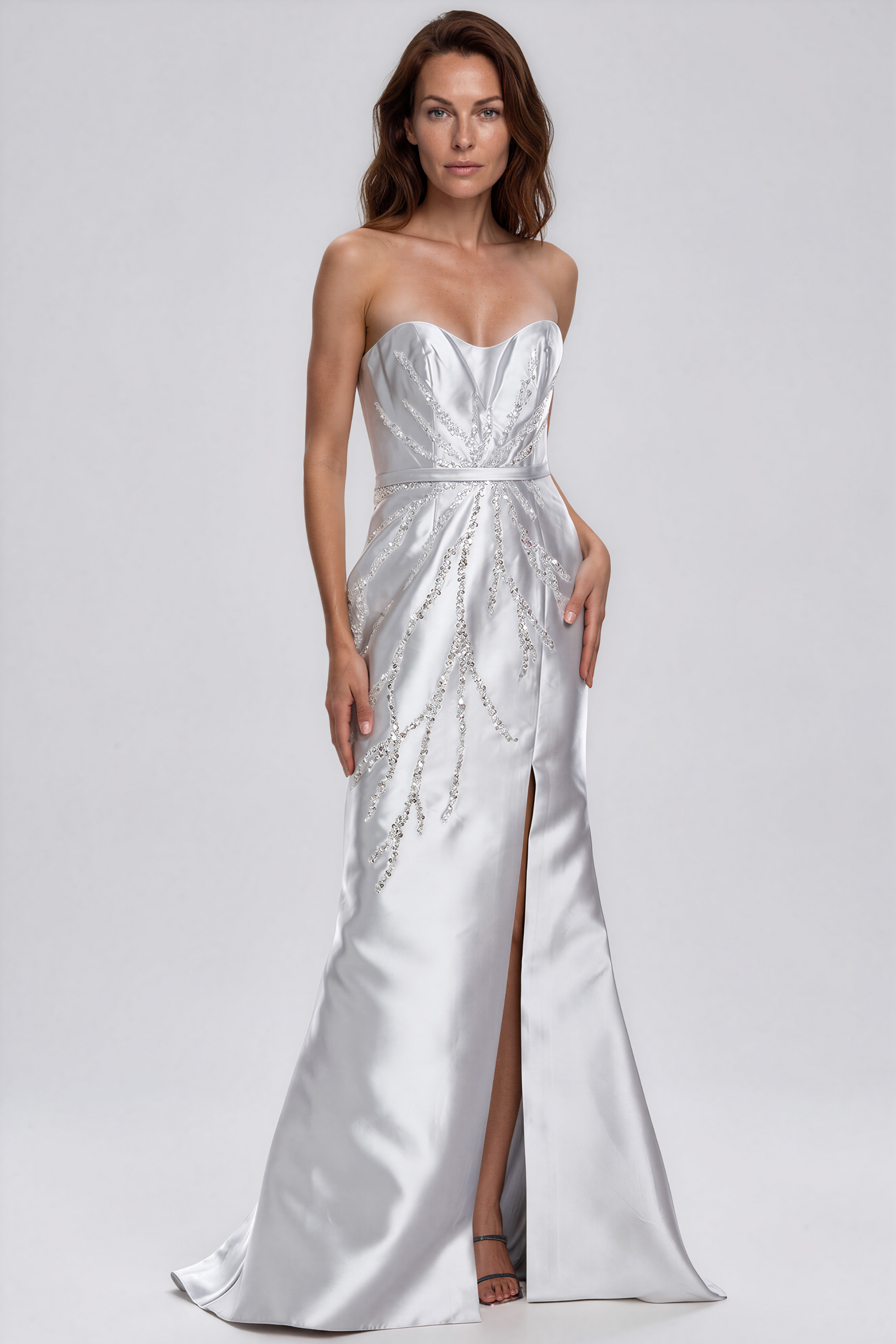 strapless metallic dress Alyce Paris 61798 Strapless Metallic Prom Dress Sparkly Gowns
