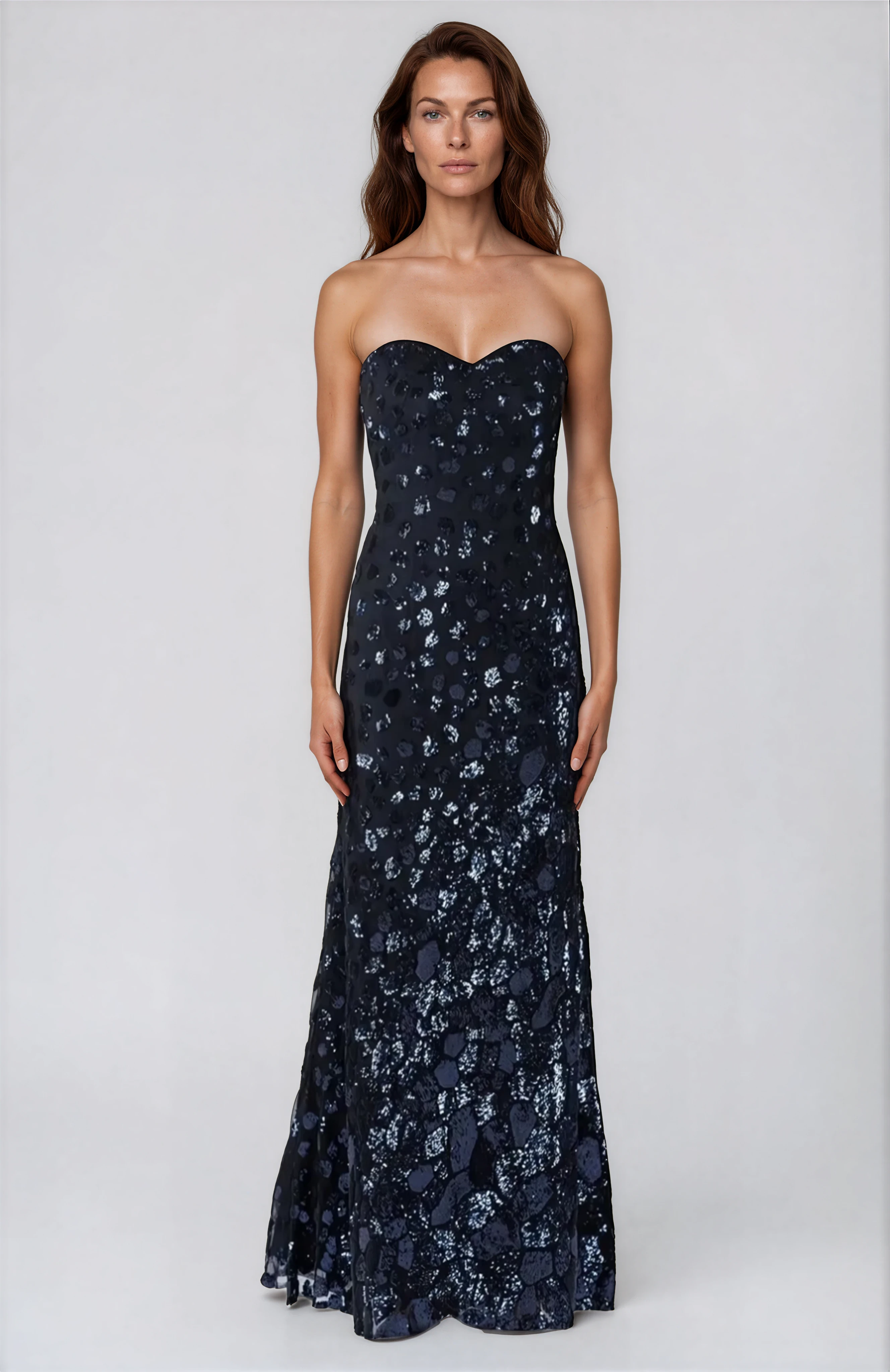 Strapless Fit and Flare Gown Strapless Fit and Flare Gown
