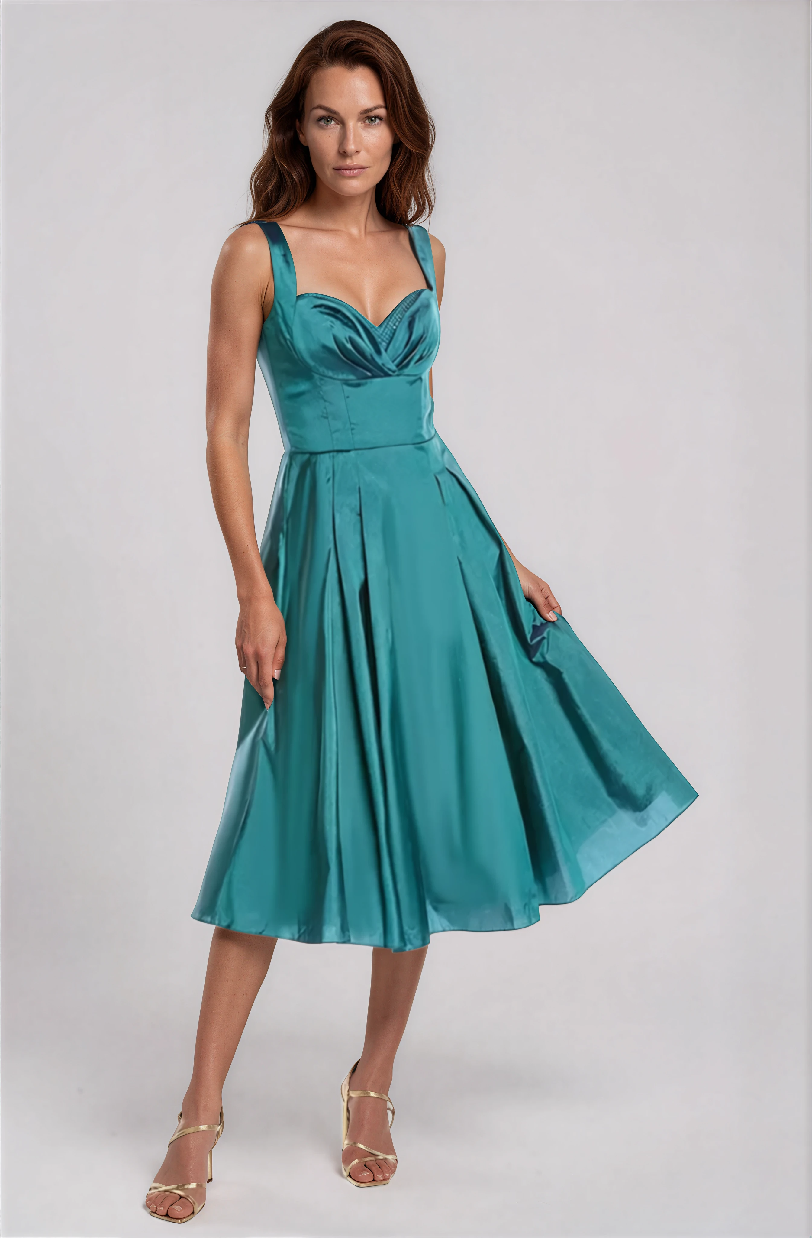 Sweetheart Taffeta A-Line Cocktail Cocktail Rene Ruiz Collection