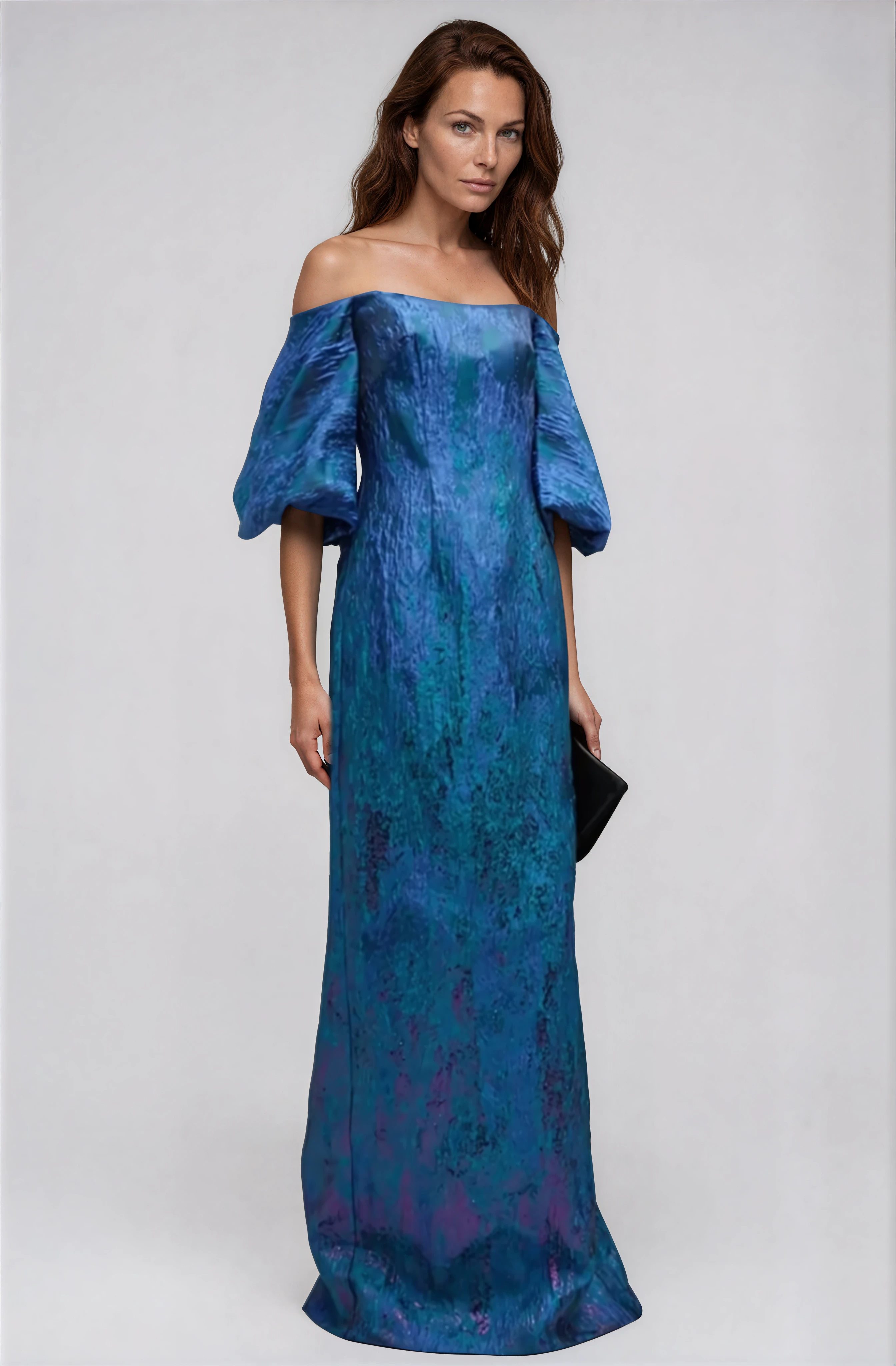 Off The Shoulder Puff Sleeve Gown