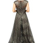 Cap Sleeve Illusion Gown  