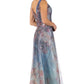 Draped A-Line Gown  