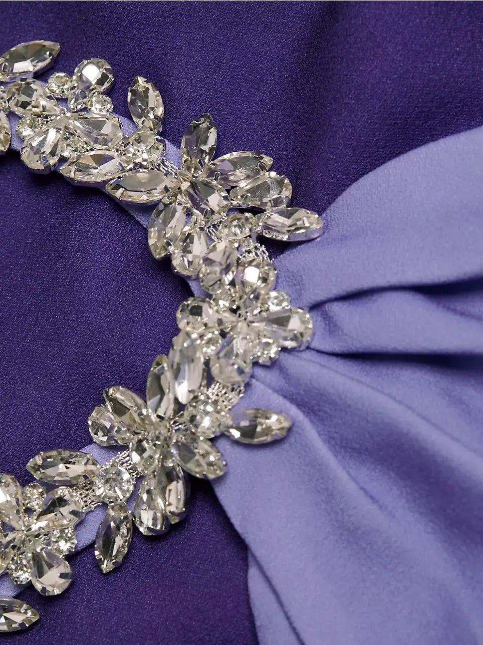 Embellished Halter Ombré Chiffon Gown  