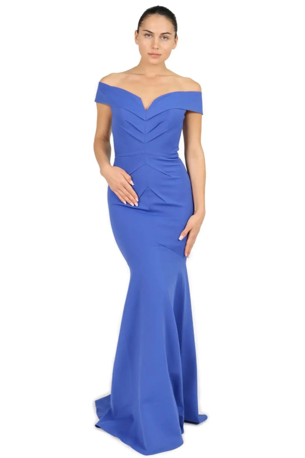 Fit and Flare Scuba Gown  