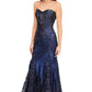 Strapless Sequin Gown  