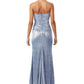 Metallic Strapless Gown  