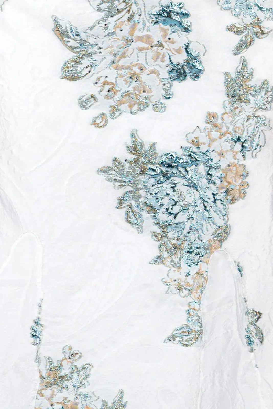 Off The Shoulder Brocade Gown  