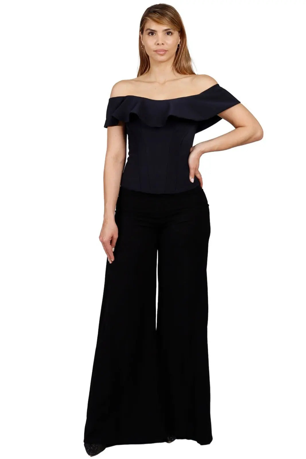 Off The Shoulder Bustier Navy 