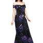 Off The Shoulder Draped Gown  