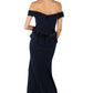 Off The Shoulder Stretch Gown  