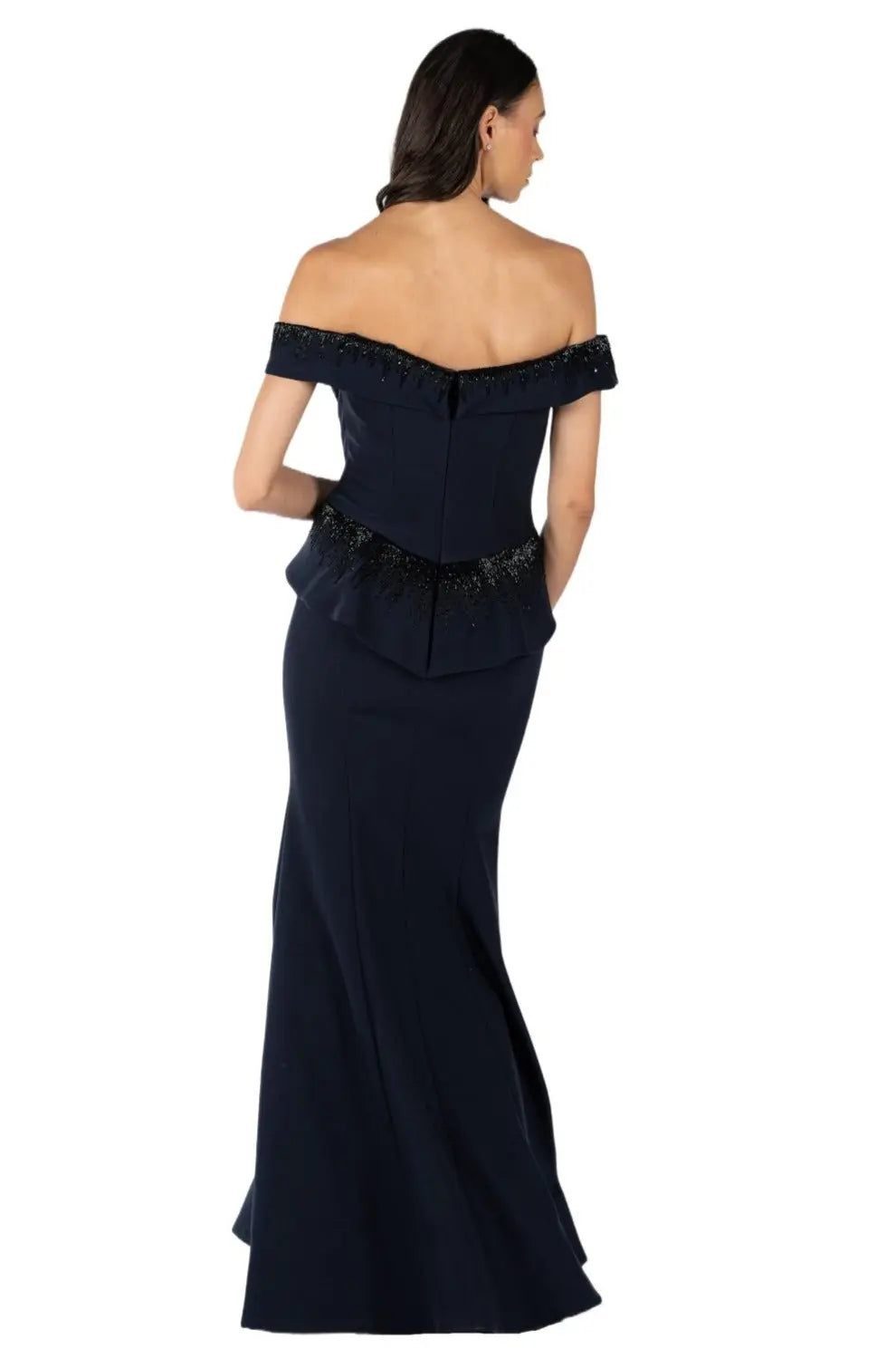 Off The Shoulder Stretch Gown  