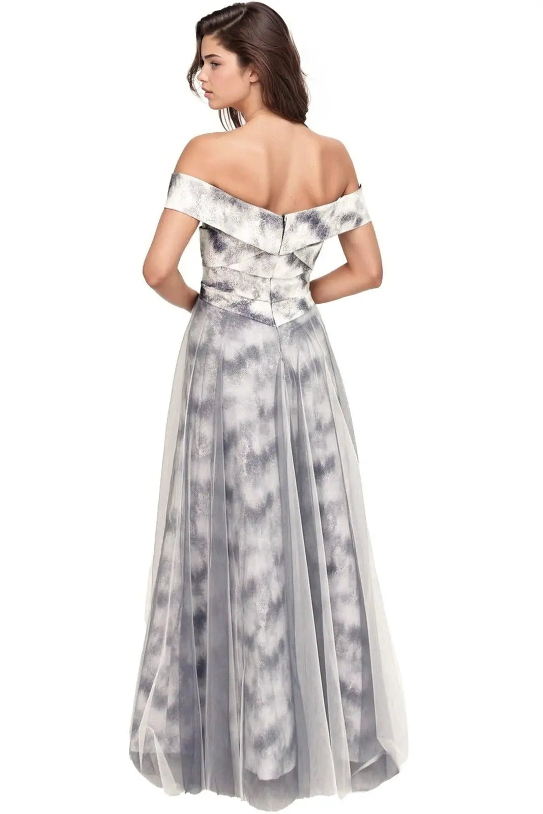 Off The Shoulder Tiered Gown  