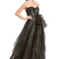 Strapless A-Line Gown with Belt  