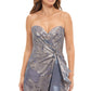 Strapless Draped Gown  